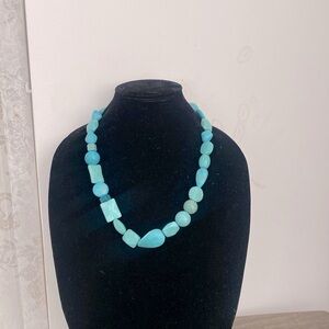 Handmade turquoise bead’s necklace